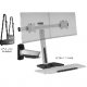 Ergotech Freedom Lift Wall Mount Dual Sit-Stand Workstation - FDM-LIFT-2-WM