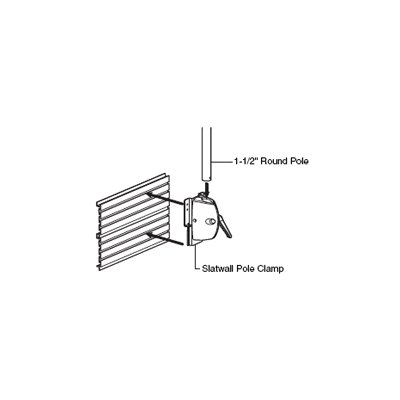 Ergotron 60-413-200 Slatwall Pole Clamp