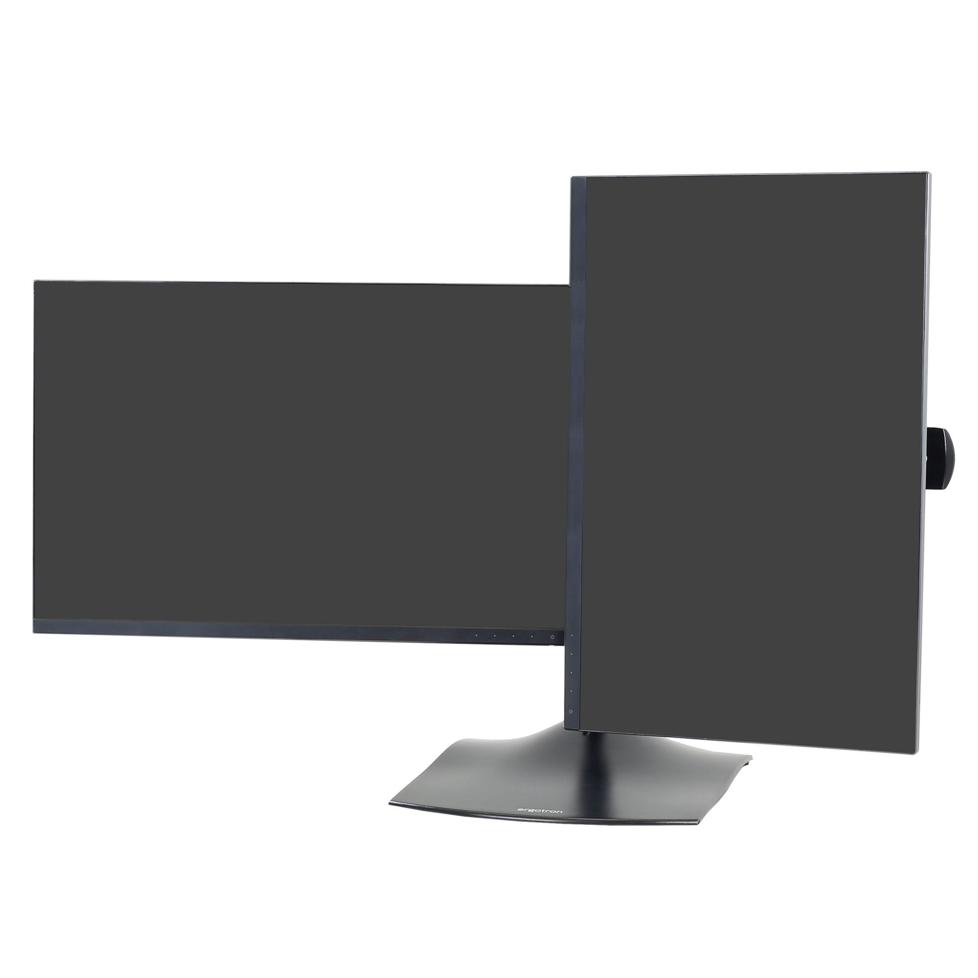 Ergotron 33-322-200 DS100 Dual-Monitor Desk Stand, Horizontal