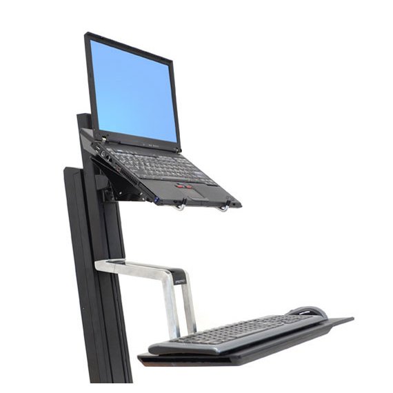 Ergotron 33-342-200 with laptop by installing Notebook Tray (sold separately) 