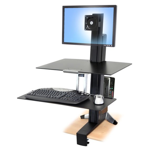 Ergotron 33-344-200 WorkFit-S with Worksurface (sold separately)