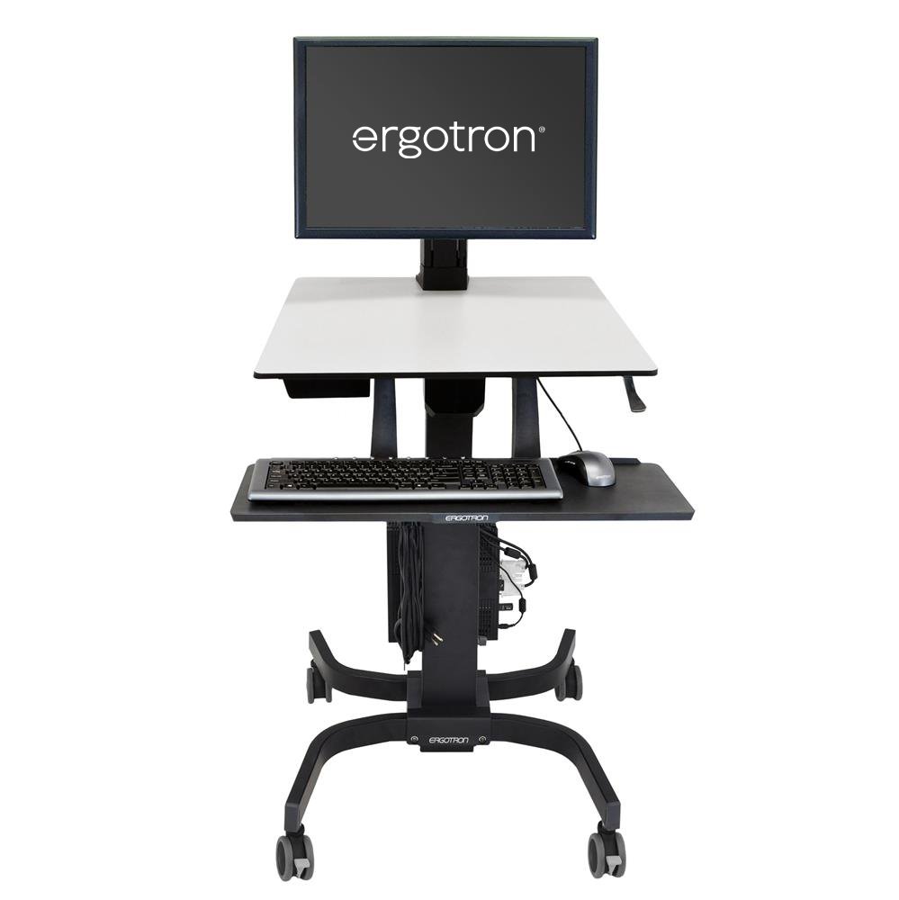 Ergotron Sit-Stand Cart 24-216-085 WorkFit-C, Single HD Monitor