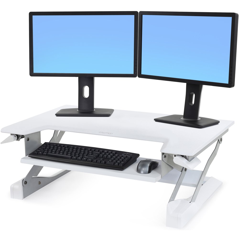 Double Monitors on Ergotron 33-397-062 WorkFit-T