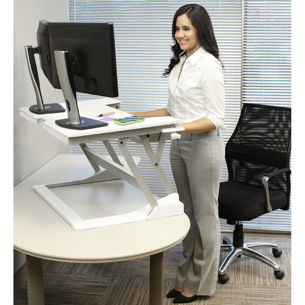 Standing to work with Ergotron 33-397-062 WorkFit-T