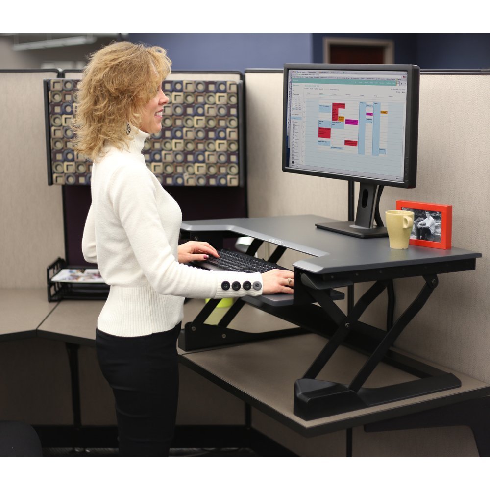 WorkFit - T with Single Monitor Kit in White