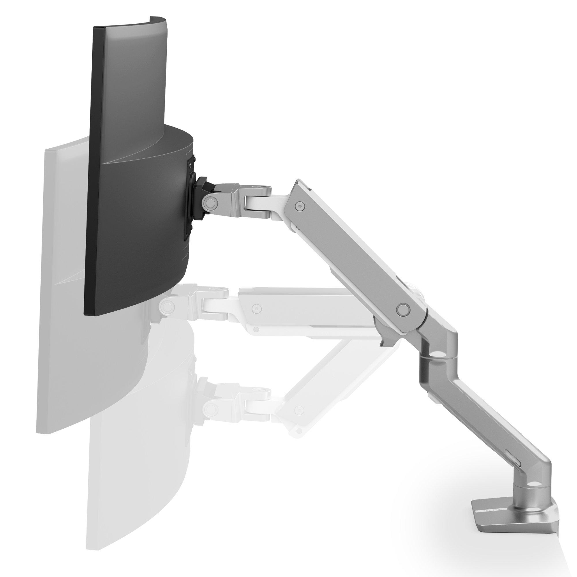 Ergotron 45-475-026 HX Desk Mount Single Monitor Arm (polished aluminum)