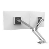 Ergotron 45-496-026 MXV Desk Mount Dual Monitor Arm (polished aluminum)