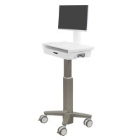 Ergotron C50-3510-0 Light-Duty Medical CareFit Slim 2.0 LCD Cart, 1 Drawer