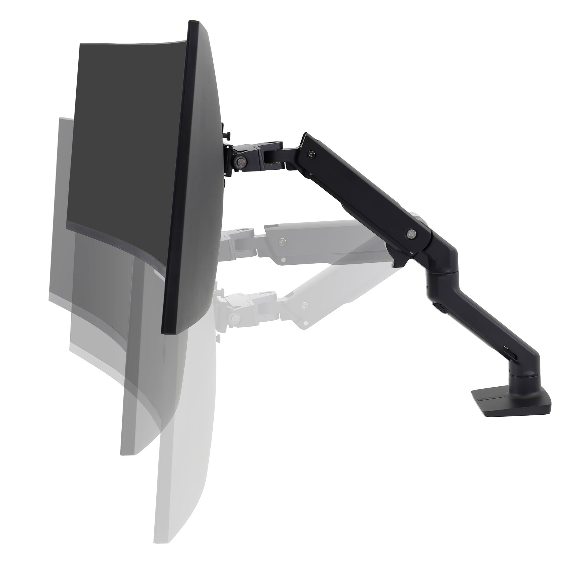 Ergotron 45-475-224 HX Desk Mount Heavy Monitor Arm (matte black)