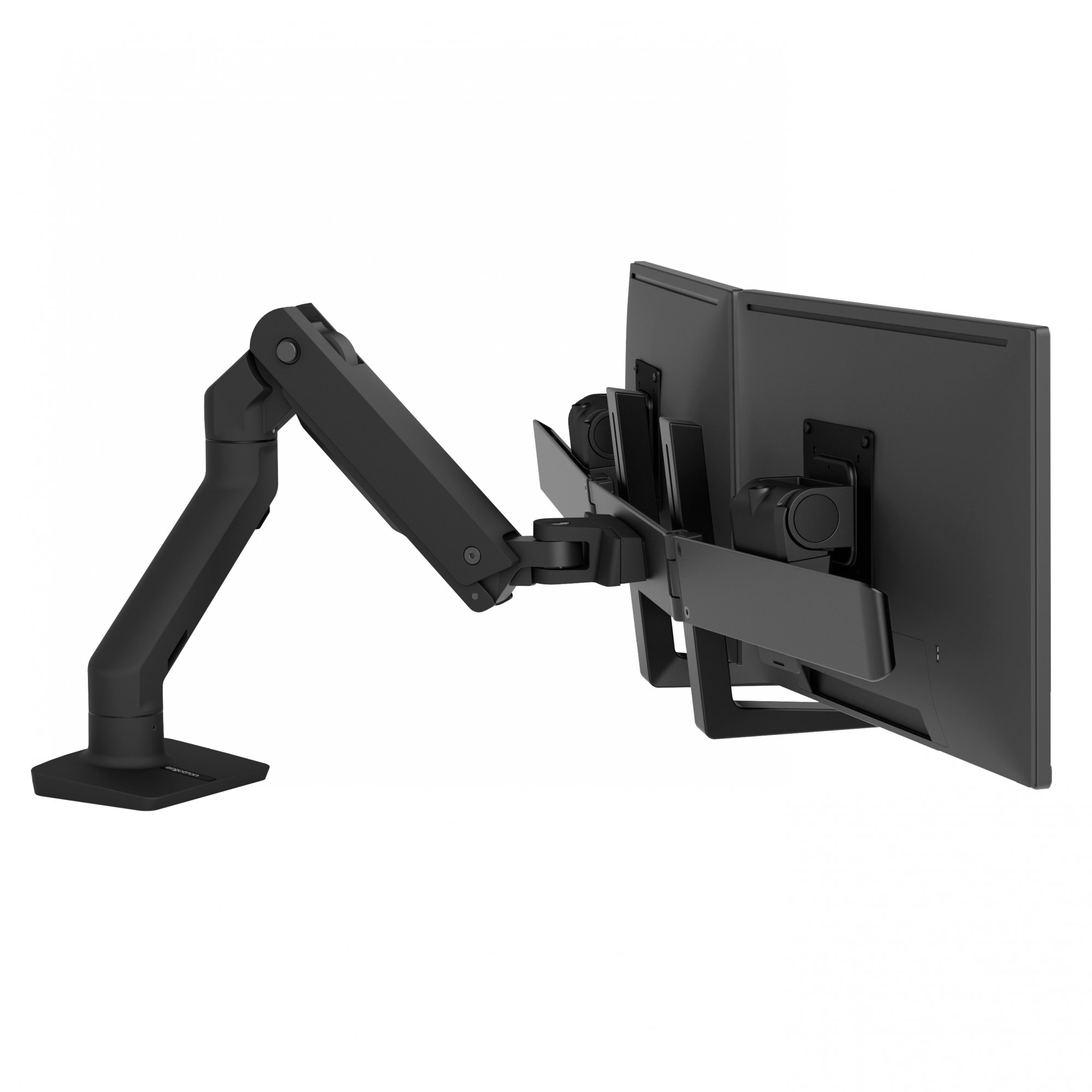 Ergotron 45-476-224 HX Desk Mount Dual Monitor Arm (matte black)