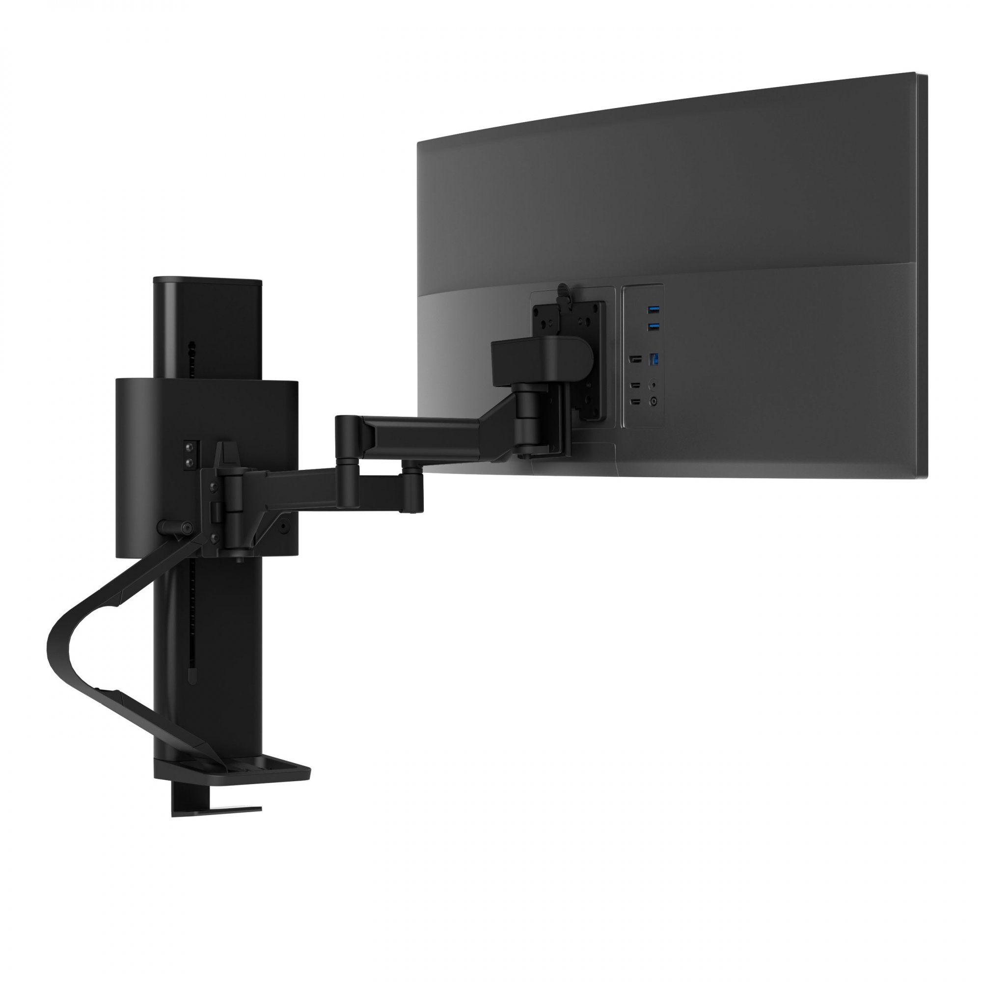 Ergotron TDS-MA-FS-224 TRACE Monitor Mount with Slim-Profile Clamp (black)