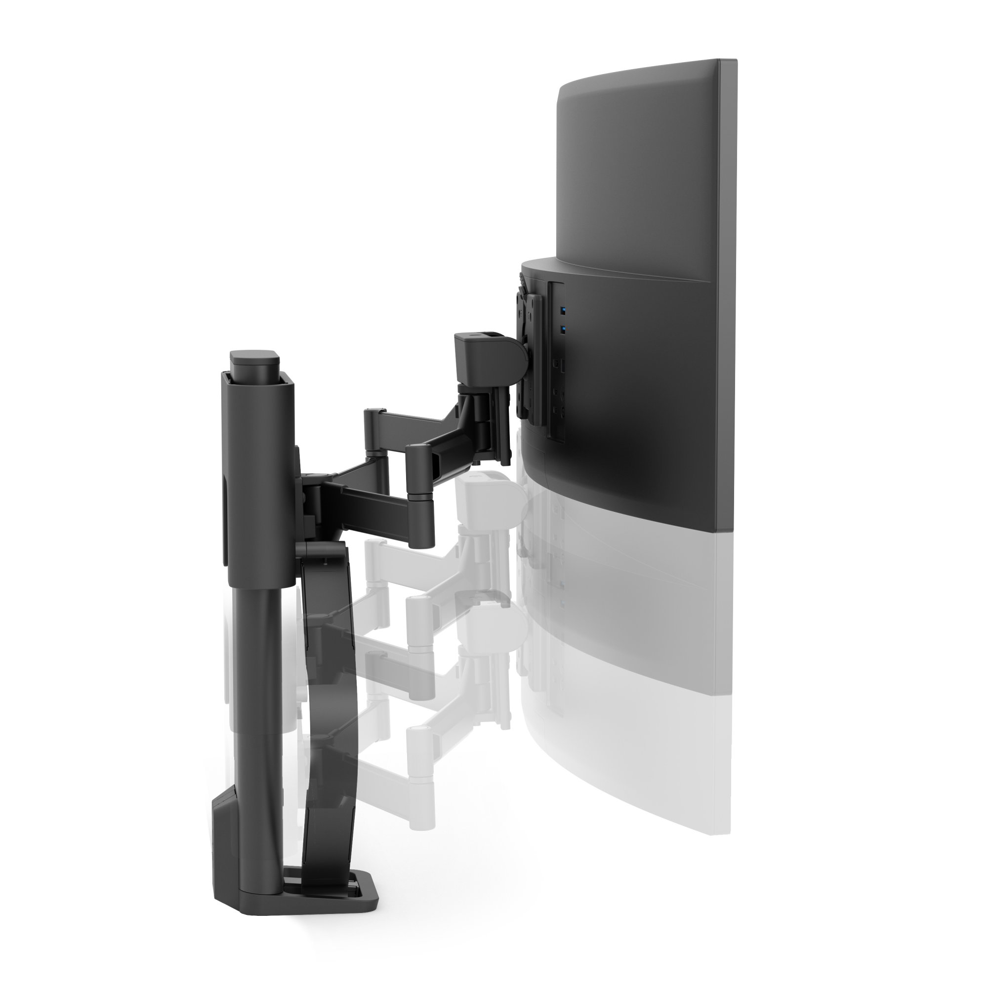 Ergotron TDS-MA-PA-224 TRACE Monitor Mount with Panel Clamp (black)