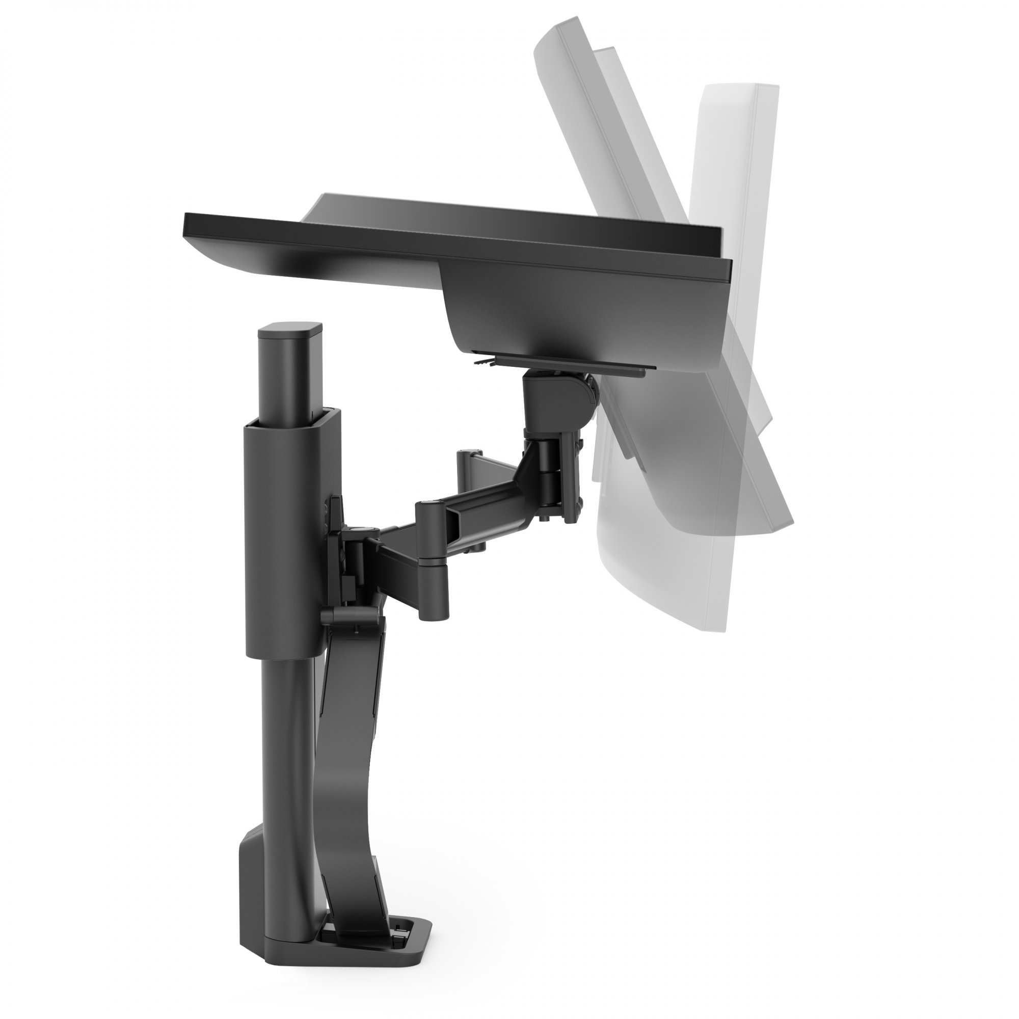 Ergotron TDS-MA-GR-224 TRACE Monitor Mount with Grommet Clamp (black)