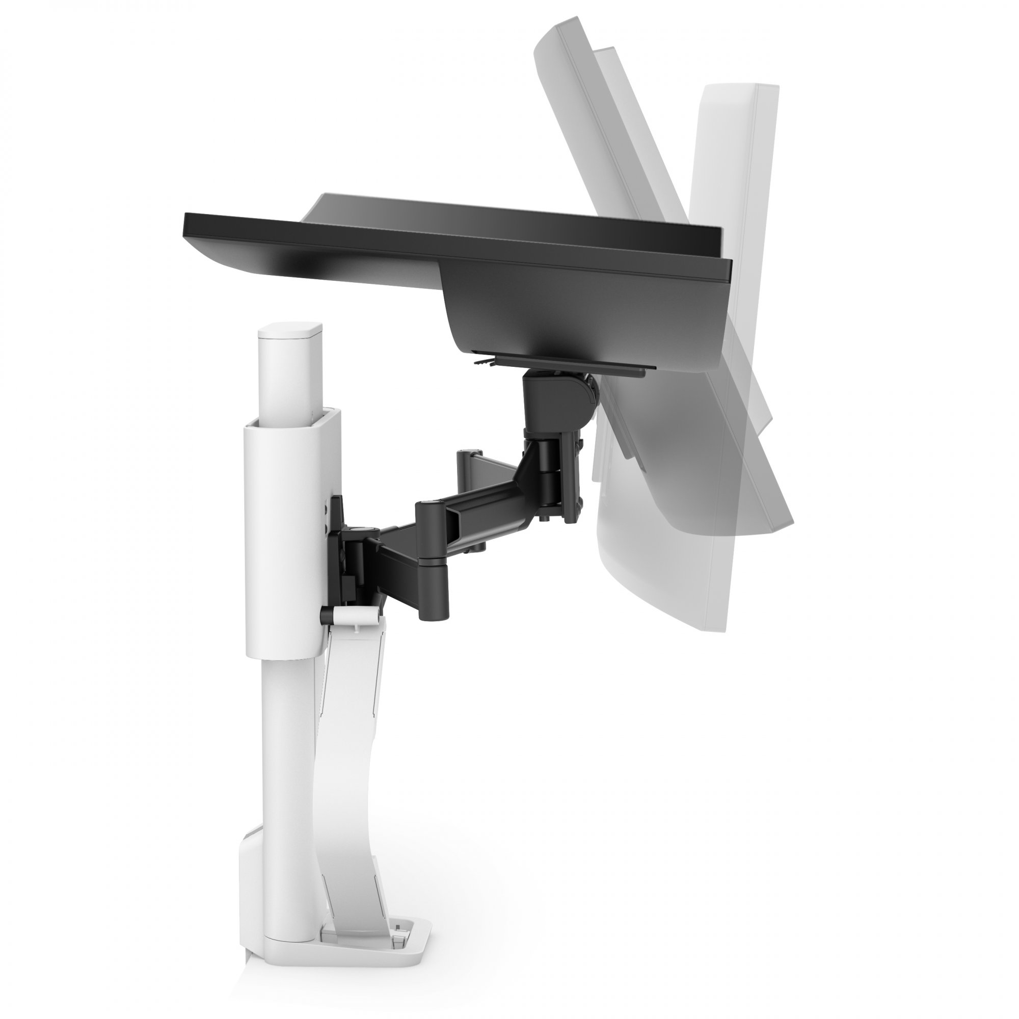 Ergotron TDS-MA-GR-251 TRACE Monitor Mount with Grommet Clamp (white)