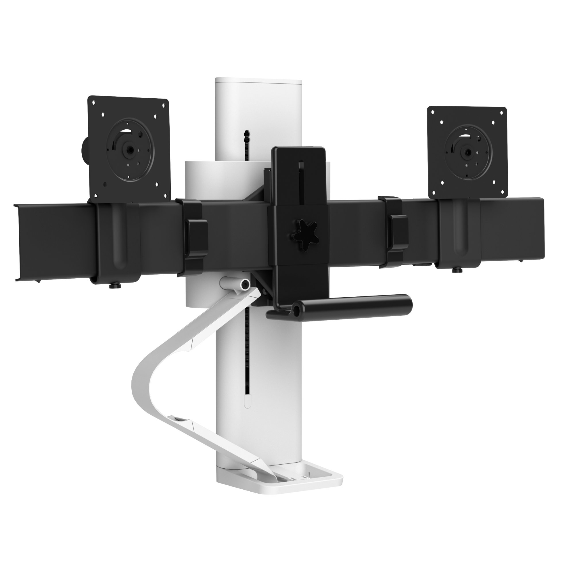 Ergotron TDD-MA-PA-251 TRACE Dual Monitor Mount with Panel Clamp (white)