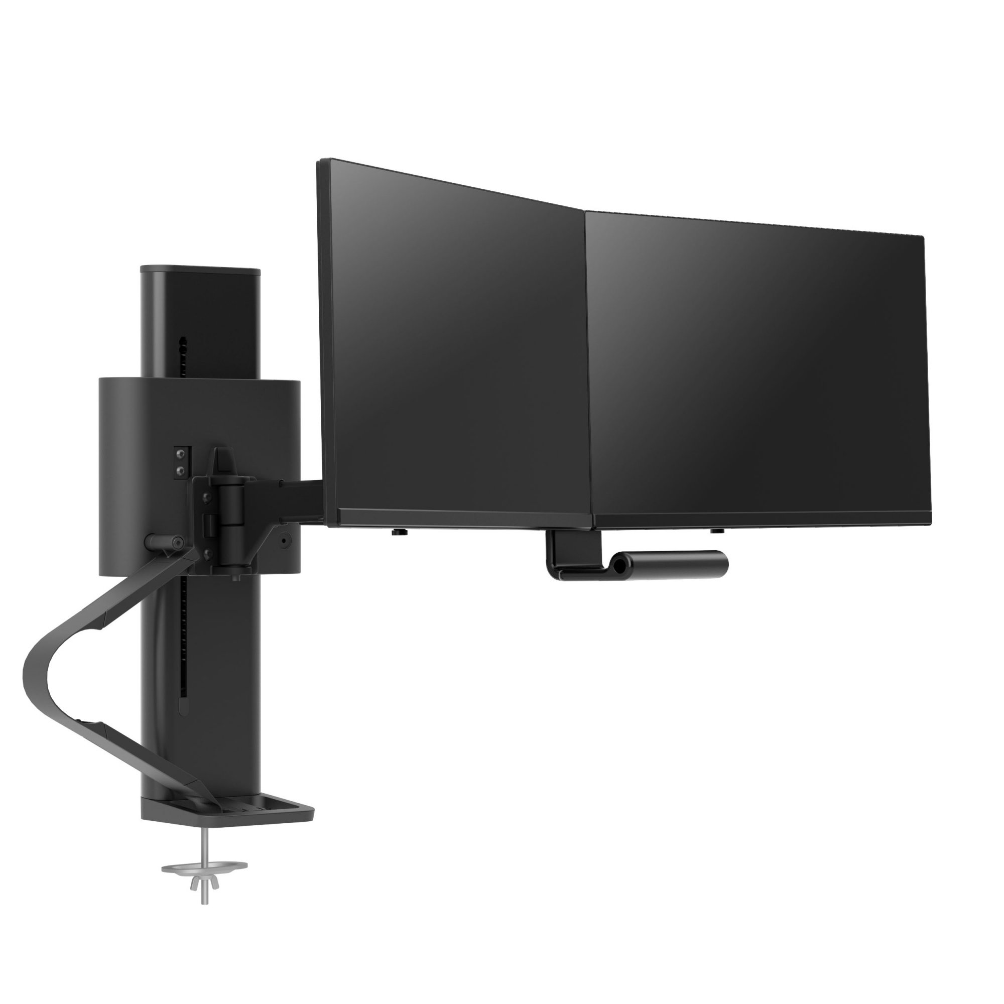 Ergotron TDD-MA-GR-224 TRACE Dual Monitor Mount with Grommet Clamp (black)