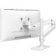 Ergotron 45-695-290 LX Pro Desk Mount Articulating Monitor Arm, Tall Pole (white)