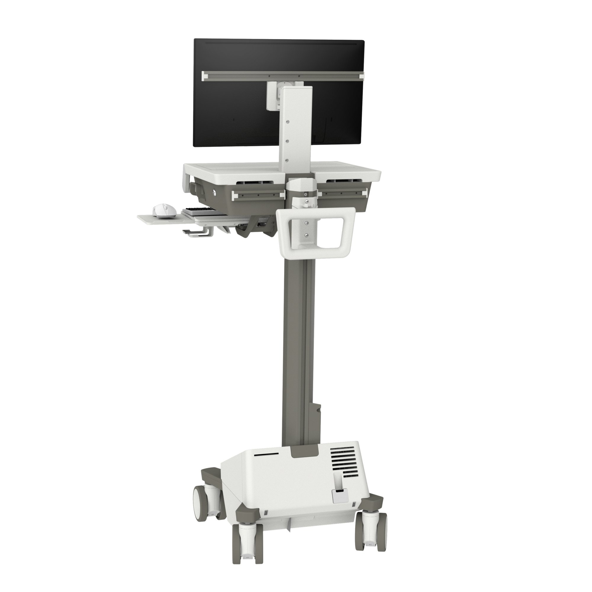 Ergotron M011-0101-100000-1-0 Mosaic LCD Cart, Non-powered, No Drawer