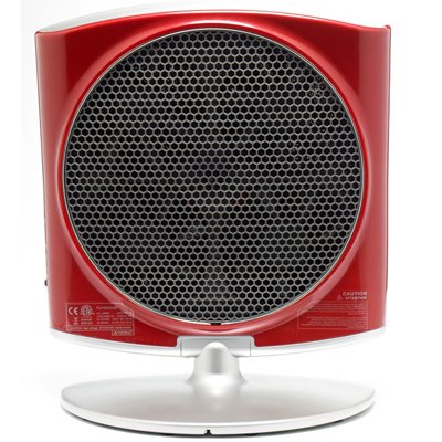 Back View of Humanscale Zon Personal Air Purifier in Red