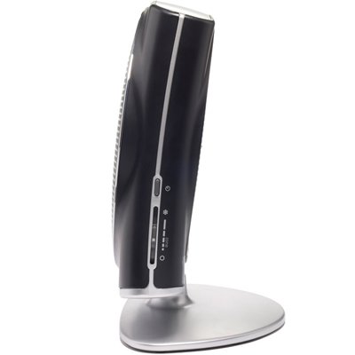 Side View of Humanscale Zon Personal Air Purifier in Black