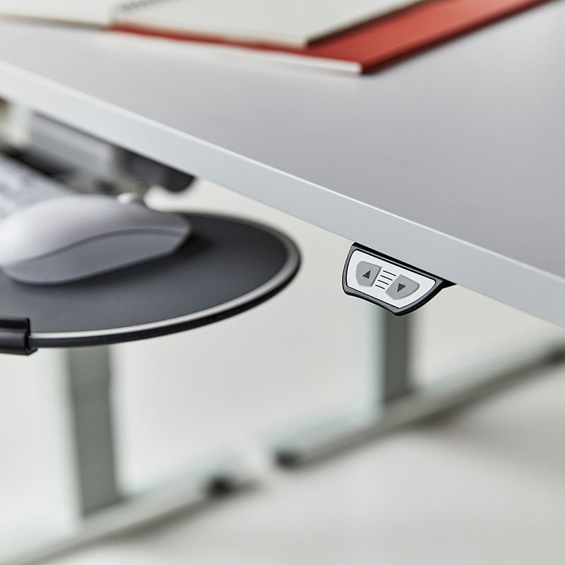 Humanscale eFloat Lite Sit-Stand Table - Basic Up-Down Touch Pad