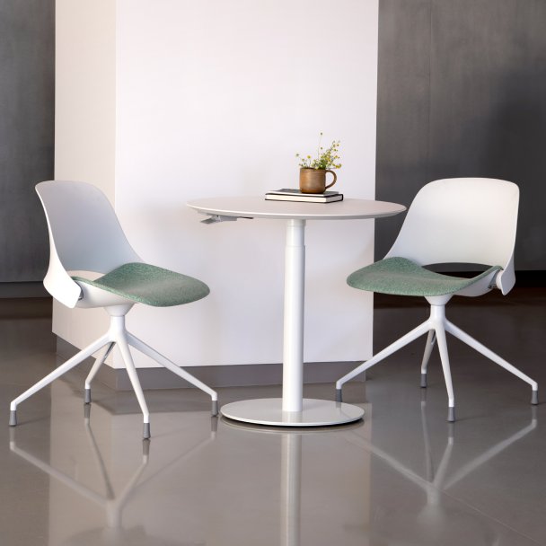 Humanscale Float Gather Round Top Height Adjustable Table