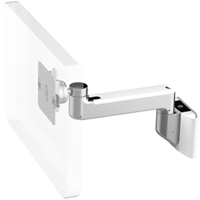Humanscale M8 Arm with Universal Slatwall Mount, Straight Link only and White