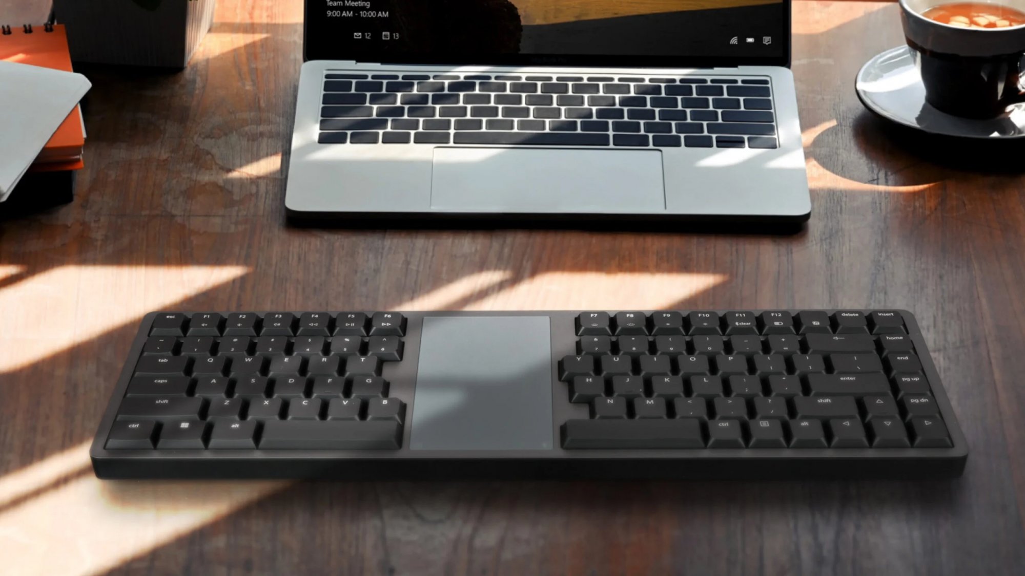 Kinesis KB100-W Form Split Touchpad Keyboard