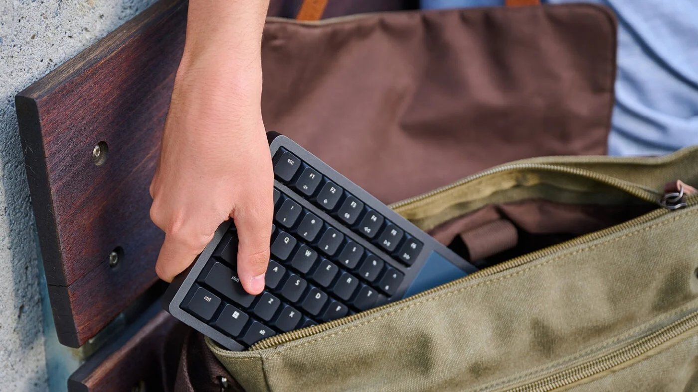 Kinesis KB100-W Form Split Touchpad Keyboard