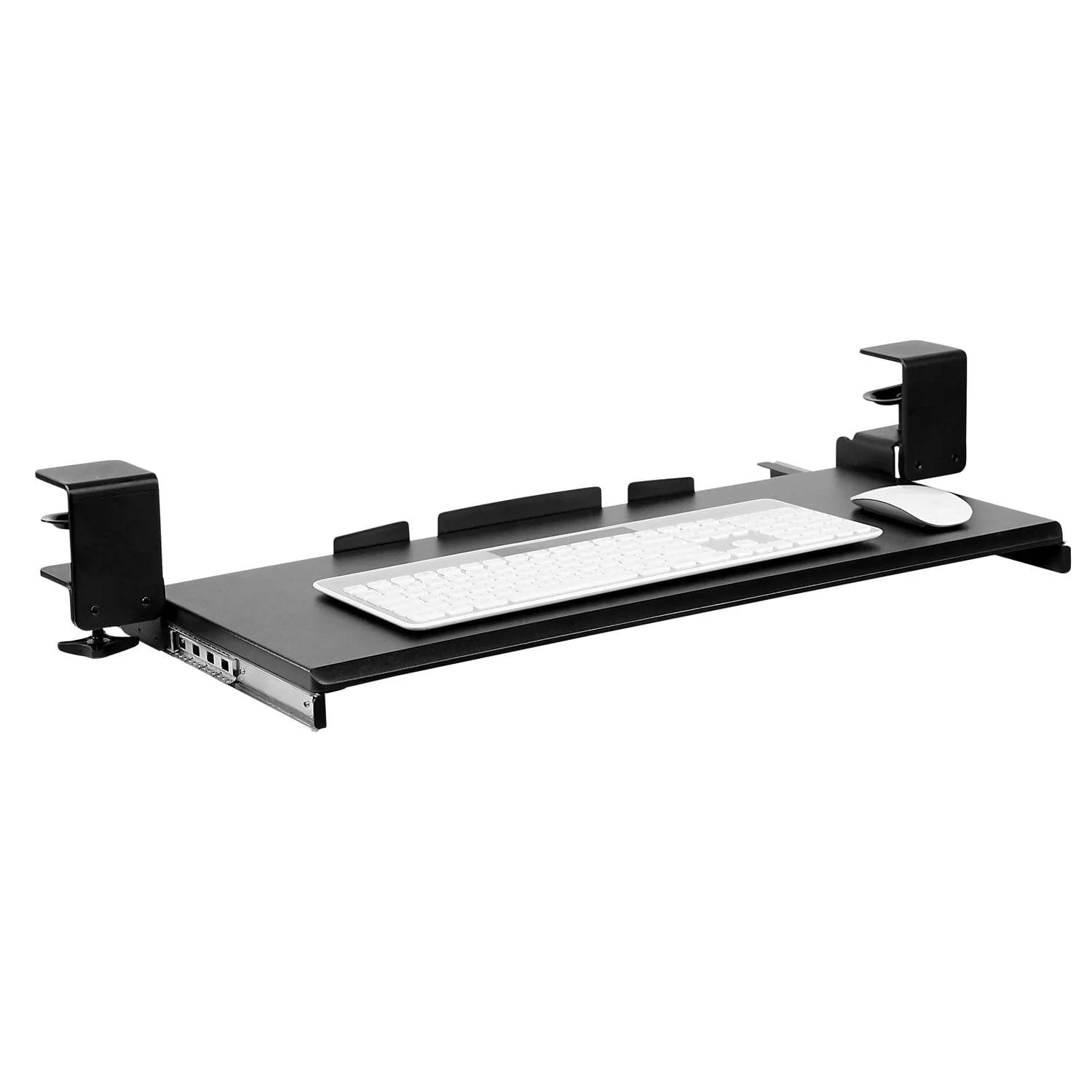 MOUNT-IT! Clamp-On Under Desk Keyboard  and Mouse Drawer Platform - MI-7143