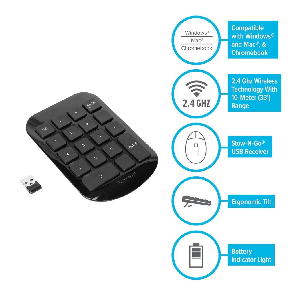 Targus Wireless Numeric Keypad - AKP11US