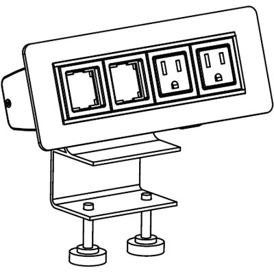 Workrite 95302-S Above Desk Power Data Supply