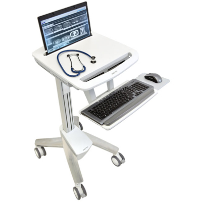 Ergotron SV40-40001 StyleView EMR Laptop Cart for Mobile Medical Applications