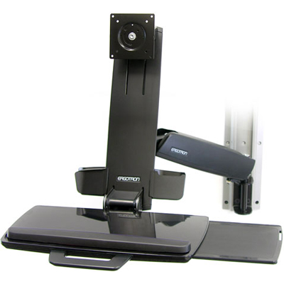 Ergotron 45-252-200 StyleView HD Combo System with Small CPU Holder