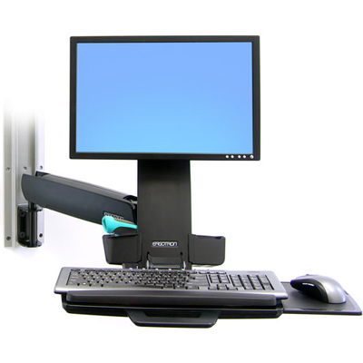 Ergotron 45-252-200 StyleView HD Combo System with Small CPU Holder