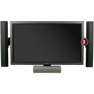 Chief CM4S57 and CM4S57U Automated Speaker Accessory for 37 to 63 inch Displays -DISCONTINUED