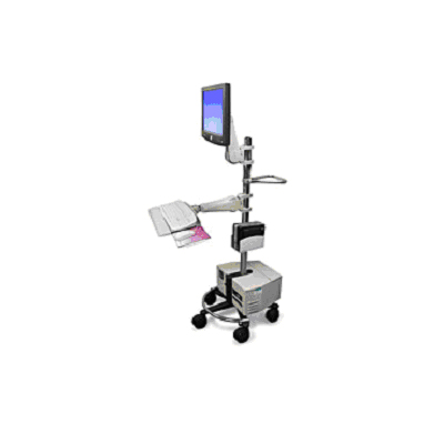 Ergotron Mobile WorkStand with 400 series single Monitor and Keyboard Arm