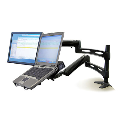 Ergotron 28-512-195 LX Dual Desk Mount Arm DISCONTINUED