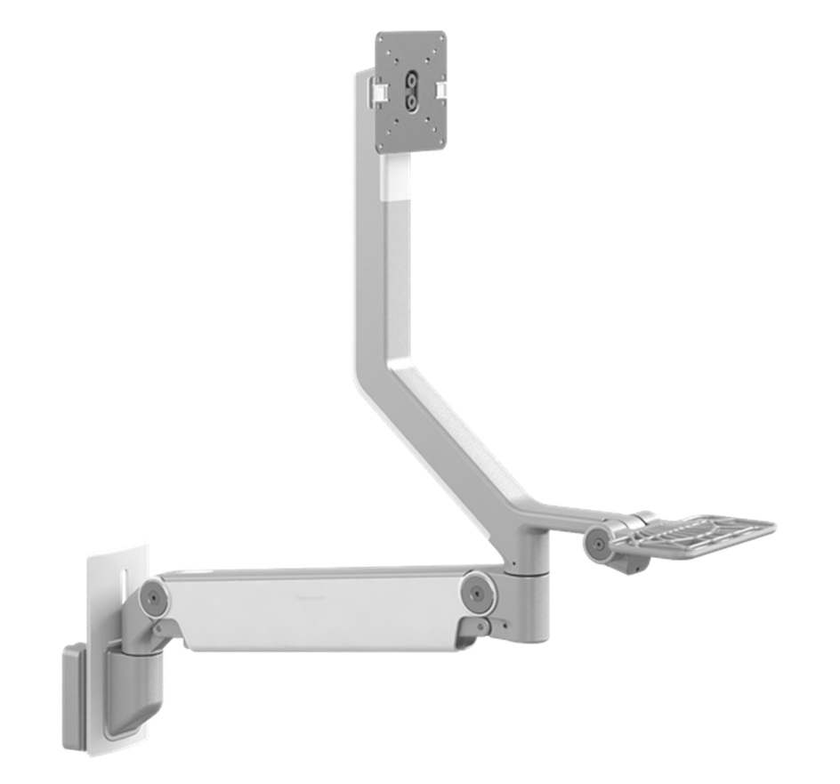 Solo Arm and one 20" HD Adjustable Arm - extends 37" from wall - S6