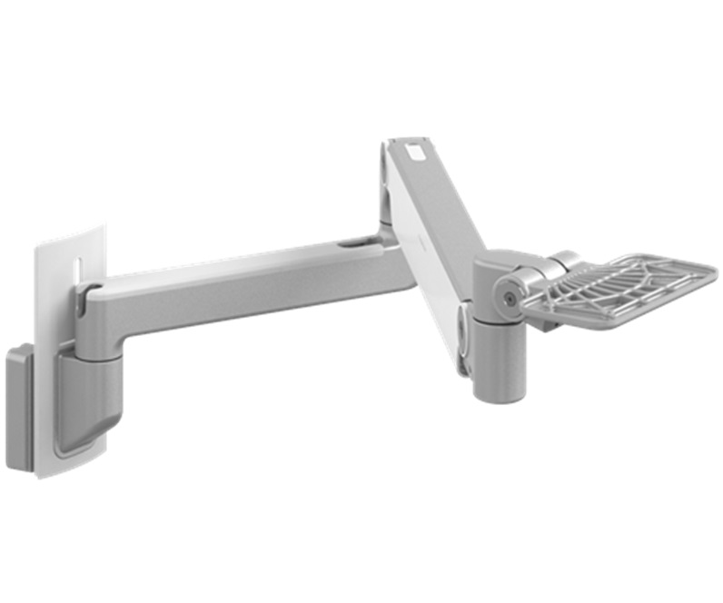 One 12" Straight Arm and One 20" Adjustable Arm - extends 45" from wall - 12