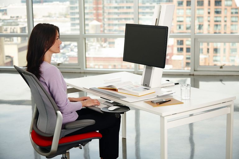 How to Install a Keyboard Tray Track on a Crossbar Desk - ErgoDirect Blog