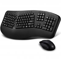 Adesso WKB-1500GB Tru-Form Wireless Ergonomic Keyboard and Laser Mouse