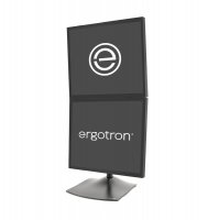 Ergotron 33-091-200 DS100 Dual-Monitor Desk Stand, Vertical