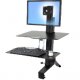 Ergotron 33-351-200 WorkFit-S, Single HD with Worksurface