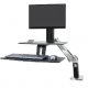 Ergotron 24-390-026 WorkFit-A with Suspended Keyboard, Single LD