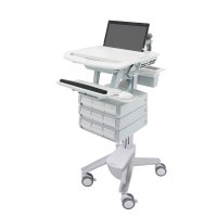 Ergotron SV43-1190-0 SV Laptop Cart, non-powered, 9 Drawers