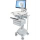 Ergotron SV44-1342-1 SV Cart w/ LCD Pivot, LiFe Powered, 4 Drawer