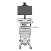 Ergotron SV43-53E0-1 StyleView Telepresence Cart, Single Monitor