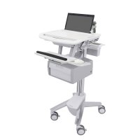 Ergotron SV43-11B0-0 SV Laptop Cart, non-powered, 1 Tall Drawer