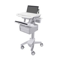 Ergotron SV43-11C0-0 SV Laptop Cart, non-powered, 2 Tall Drawers